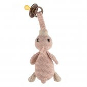 Cuddly Amigurumi Ördek Emzik Askılı Uyku Arkadaşım-Pudra - 1