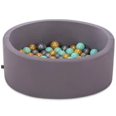 Wellgro Bubble Pops Gri Top Havuzu-Gri/Gold/Mint - 2