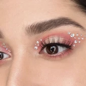 Mavi İnci, Yıldız, Kalpli Model 159 Adet Işıltılı Yüz Ve Vücut Taşı Sticker - 6