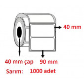 40X90 ECO TERMAL ETİKET ( 1000 li ) - 1