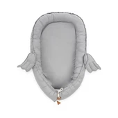 Wellgro Melek Kanatlı Anne Yanı Bebek Yatağı Babynest-Gri ,İlk Yatağım, Oyuncak Barlı Bebek Yuvası - 3