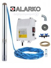 Alarko 4Sdm4/10 1 Hp Alarko 30 Mt Yassı Kablolu Ve Panolu 60 Mt Halatlı Çift Vanalı Akıtma Başlıklı Monofaze Takım Dalgıç Pompa - 1