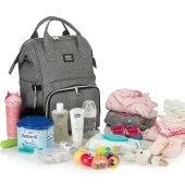 Wellgro Bebek Bakım Çantası Gri - 12