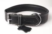 Privilege Hakiki Deri Köpek Boyun Tasması XL Siyah 4x54-64 cm - 1