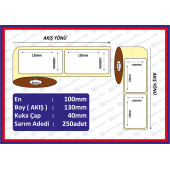 100X130 ECO TERMAL ETİKET ( 250 lü ) - 1