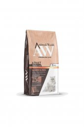 Animal World Sterilised Somonlu Kısırlaştırılmış Kedi Maması 1Kg. Açık Paket - 1