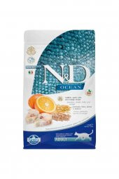 N&D Düşük Tahıllı Ocean Morina Balıklı Ve Portakallı Yetişkin Kedi Maması 1 Kg. Açık Paket - 1