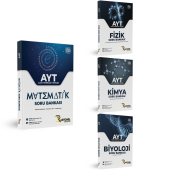 AYT Matematik - Fizik - Kimya - Biyoloji Soru Bankası Seti (4 Kitap) - 1