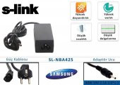 S-link SL-NBA425 40w 19v 2.1a 3.0-1.1 Samsung Notebook Adaptörü - 1