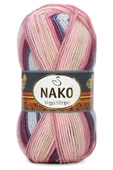 5 Adet Vega Stripe Premium Akrilik El Örgü İpi Yünü No: 82415 thumbnail 3