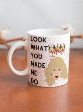 Taylor Swift Temalı Yazılı Özel Tasarım Baskılı Kupa Bardak Hediye Çay-Kahve Bardağı Swiftie Müzik - 2