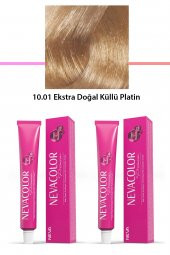 2 li Set Premium 10.01 Ekstra Doğal Küllü Platin - Kalıcı Krem Saç Boyası 2 X 50 g Tüp - 1