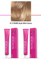2 li Set Premium 9.13 Küllü Açık Altın Sarısı - Kalıcı Krem Saç Boyası 2 X 50 g Tüp - 1