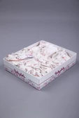 Babydola Çiçekli Dantel Detaylı Kız Bebek Bayramlık 5'li Kutulu Set 11726 - 3