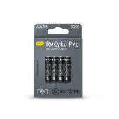 GP AAA 800 mAh Şarjlı İnce Kalem Pil 4lü Paket Recyko - 1