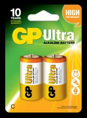 GP LR14 Orta Boy Ultra Alkalin Pil 2li Paket GP14AU-U2 C Boy - 1