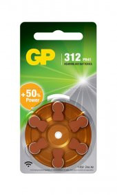GP ZA312 1.4V Düğme Kulaklık Pili  6lı Paket - 1