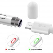 Stylus Kapasitif Dokunmatik Kalem Tüm Cihazlar Telefon Ile Uyumlu Çizim Tasarım Tablet Kalemi - 3