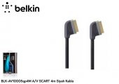 Belkin BLK-AV10005Q4M 4-V Scart 4m Siyah Kablo - 1