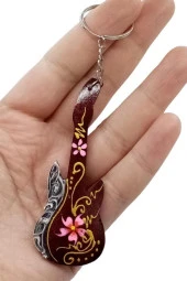 Hindistan Cevizi Gitar Anahtarlık Dörtlü Hediyelik Paket thumbnail 6