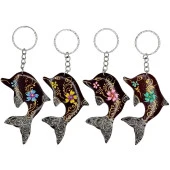 Hindistan Cevizi Yunus Balığı Anahtarlık Dörtlü Hediyelik Paket thumbnail 1