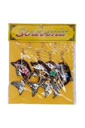 Hindistan Cevizi Yunus Balığı Anahtarlık Dörtlü Hediyelik Paket thumbnail 6