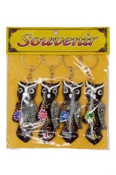 Hindistan Cevizi Baykuş Anahtarlık Dörtlü Hediyelik Paket thumbnail 5