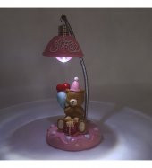 Happy Birthday 3D Ayıcık Tasarım Masa Lambası - 5