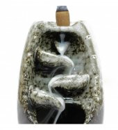 Şelale Model Seramik Tütsülük ve Buhurdanlık Gri HK2591 thumbnail 3