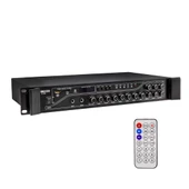 DEXUN D-230 250 WATT 3 ZONE İKİ MİK GİRİŞ USB-BT 4/16-70-100V HAT TRAFOLU ANFİ - 1