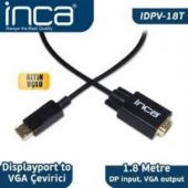 Inca IDPV-18T Displayport To Vga Kablo 1.8mt - 1