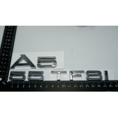 Audi A5 55 TFSi Krom ABS 3M 3D Bagaj Yazı Logo Orjinal Ürün thumbnail 3