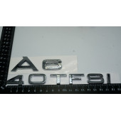 Audi A6 40 TFSi Krom ABS 3M 3D Bagaj Yazı Logo Orjinal Ürün thumbnail 3