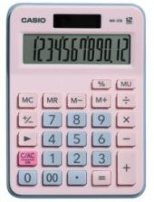 Casio MX-12B-PKLB Açık Pembe+Açık Mavi 12 Hane Masa Üstü Hesap Makinesi - 1