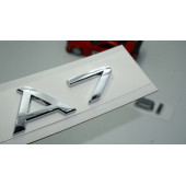 Audi A7 45 TFSi Krom ABS 3M 3D Bagaj Yazı Logo Orjinal Ürün - 1