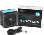 High Power HPQ-500ST-H12S 500W 80+ Standard 37.5A Single Rail Aktif PFC Siyah ATX Güç Kaynağı - 2