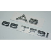 Audi A8 55 TFSi Krom ABS 3M 3D Bagaj Yazı Logo Orjinal Ürün thumbnail 2