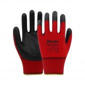 Beybi Nitril PMK PN5 Zebra Kırmzı Siyah 9 Beden 12li Paket - 1