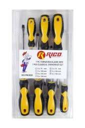 Rıco 003-RK0026 7li Klasik Tornavida Seti (4 Düz -3 Yıldız) - 1