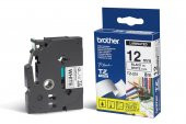 Brother TZE-231 12 mm Beyaz Üzeri Siyah Laminasyonlu Etiket - 1