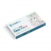 Mediroc (Wexta) (Kız-Erkek) Beyaz STL3PLY Melt Blown Koruyucu Çocuk Maskesi 10lu - 1