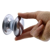 Bombeli Baba Krom Kapı Tokmağı Topuzu Kolu Metal Tokmak Paslanmaz - 2