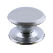 Bombeli Baba Krom Kapı Tokmağı Topuzu Kolu Metal Tokmak Paslanmaz - 5