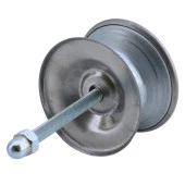 Bombeli Baba Krom Kapı Tokmağı Topuzu Kolu Metal Tokmak Paslanmaz - 6