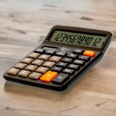 Pin 111 Büyük Boy 12 Hane Masaüstü Hesap Makinesi thumbnail 2