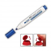Mavi Yazı Tahta Kalemi Doldurulabilir ve Silinebilir w-20 1 Adet Faber Yazı Tahta Kalemi - 1