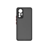 Xiaomi Mi 12 Lite Kılıf Zore Hux Düğme ve Kapak Zıt Renk Kılıf - 1