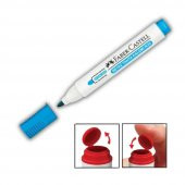 Açık Mavi Yazı Tahta Kalemi Doldurulabilir ve Silinebilir w-20 1 Adet Faber Yazı Tahta Kalemi - 1