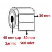 30x80 ECO TERMAL ETİKET (500 li) - 1
