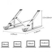 Alüminyum Manyetik Katlanabilir Ayarlı Dizüstü Laptop Standı - 3